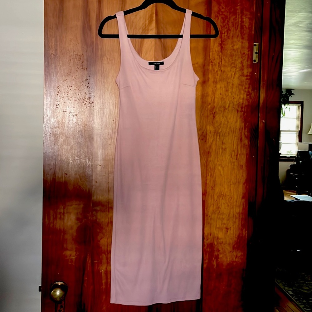 Blush midi length dress